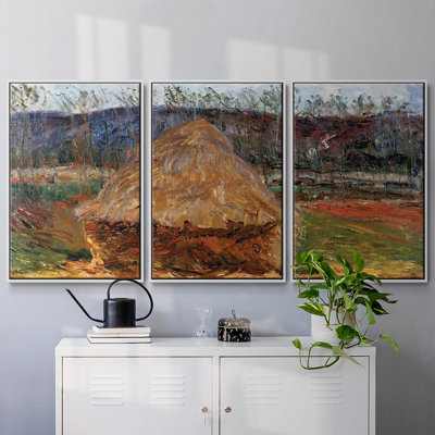 " Grainstack At Giverny, 1889 " 3 - Pieces