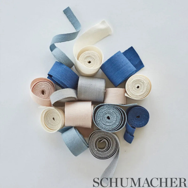 Mathias Linen Tape Narrow, Indigo