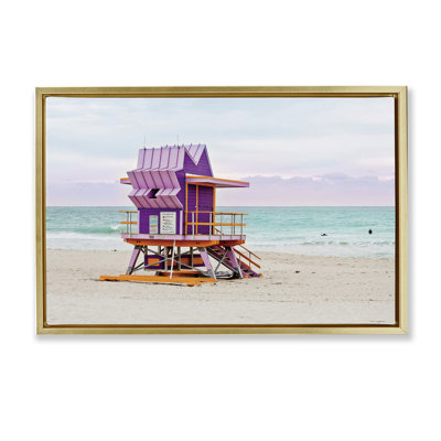 Cadre flottant mauve, sauveteur, par Seven Trees Design