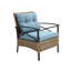 Ensemble de canapé modulaire de conversation pour patio 4 pièces - Ensemble de canapé de coin KD Rattan Wicker-1702395089