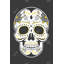 Tête de mort mexicain, reproduction encadrée pour la décoration intérieure-1885859167