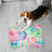 Abstract Paint Patterns - Bone Shape Feeding Mat