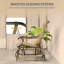 Gliding Chair Set,With Steel Frame, Tempered Glass Top Table For Outdoor-658479778