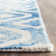 Bryauna Hand Tufted Wool/Cotton Geometric Rug in Ivory/Blue