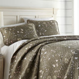 Secret Meadow Microfiber Reversible Quilt Set