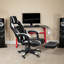 Massaging Adjustable Ergonomic Swivel Computer Gaming Chair with Fully Reclining Back and and Slide-Out Footrest-1978054295