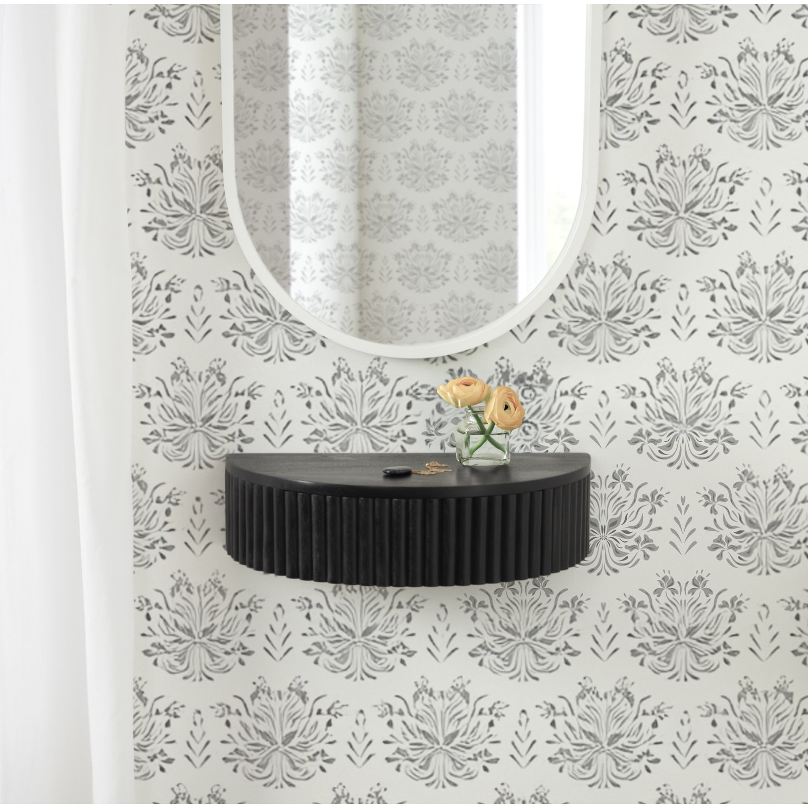 Kristie 20" Floating Shelf, Black