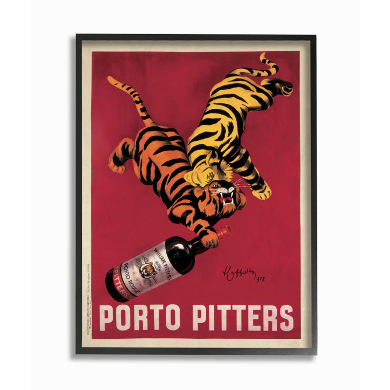 «Porto Pitter Vintage Poster Drink Design» par Marcello Dudovich, impression sur toile non encadrée