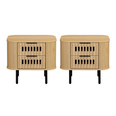 Tables de bout cannelées 22,5 po