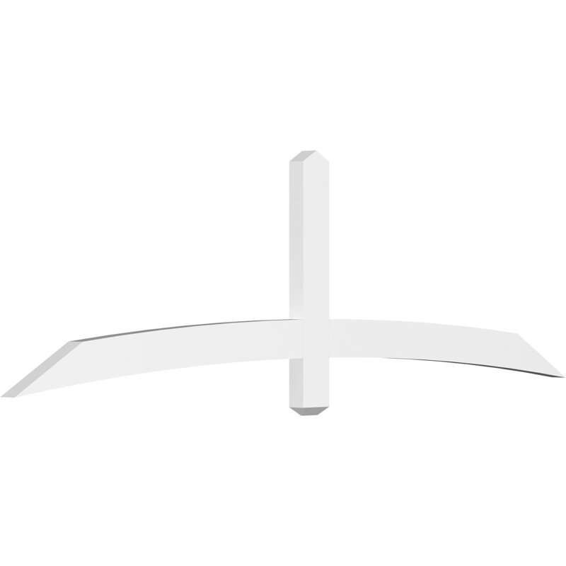 Support à pignon en uréthane Bellingham Signature, brun clair apprêté, L 84 po x H 24 1/2 po, 2"D x 6"F