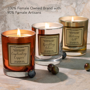 Sweet Spices, Musky Melon, Cinnamon & Pumpkin Scented Jar Candle (Set of 3)