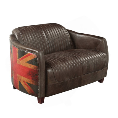 Causeuse en cuir Brancaster