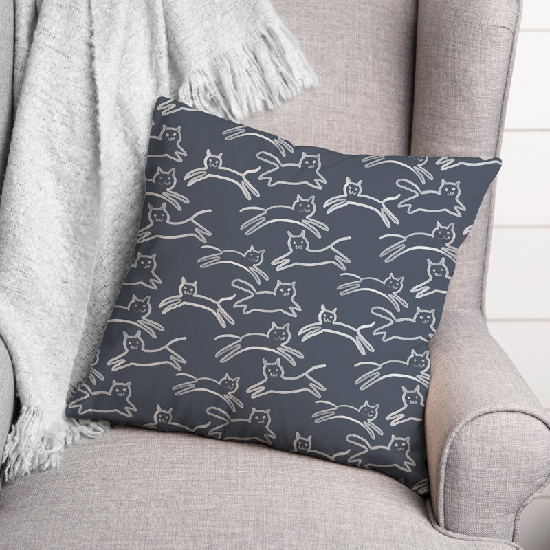 Coussin décoratif , H 18 po x l 18 po, Ardoise