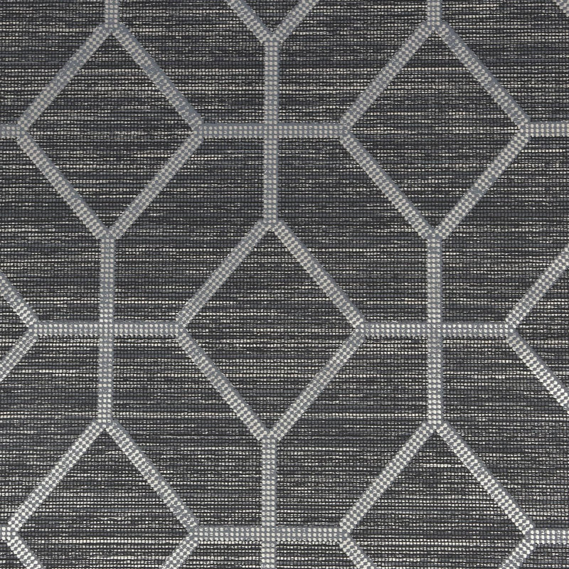Adelindo Geometric Wallpaper, Grey