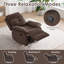Petit fauteuil à bascule pivotant avec fauteuil inclinable pour femmes adultes pour petits espaces, chambre à coucher, salon