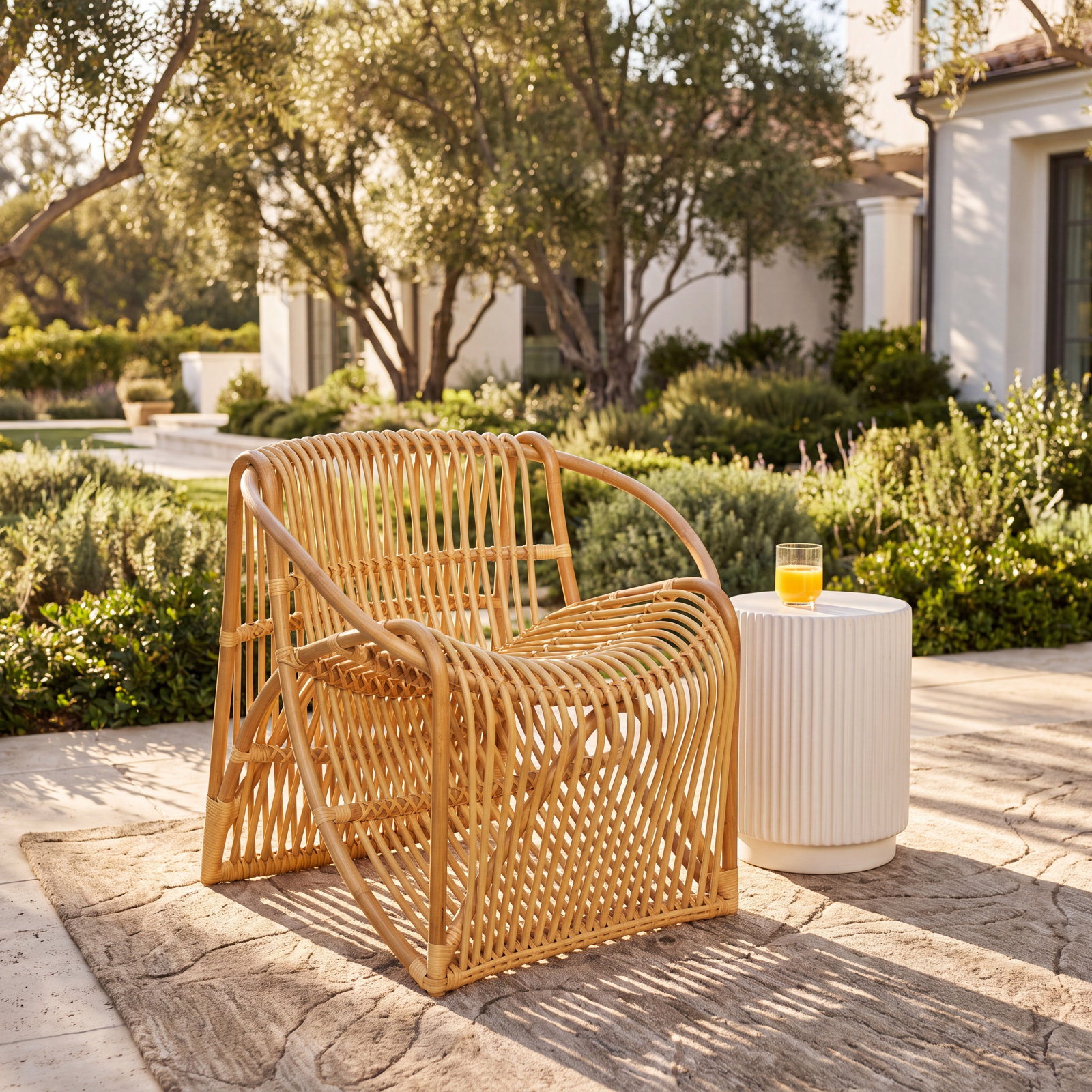 Kumail Wicker Outdoor Lounge Chair