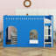 Playful Loft Bed with LED Light Strings-1650909940-1650909939