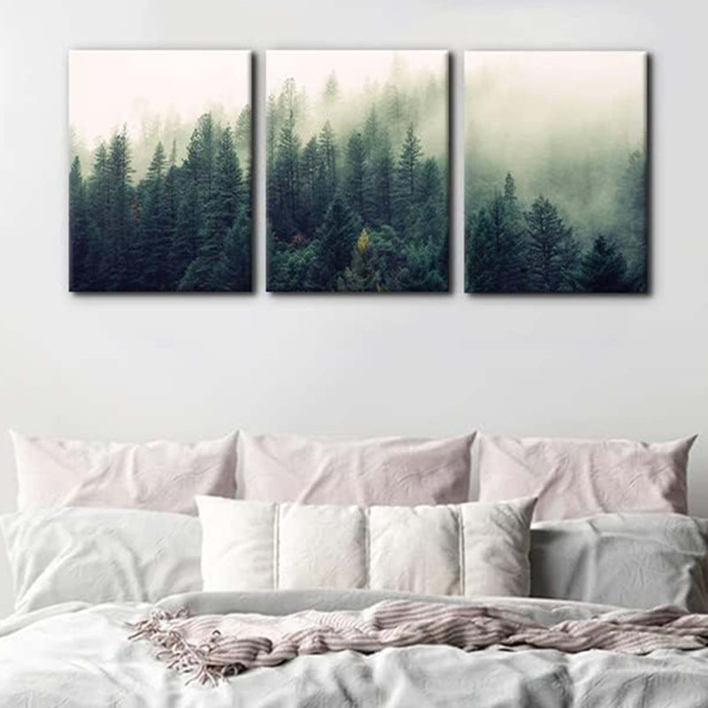 3 Piece Wrapped Canvas Print, 40 cm H x 90 cm W