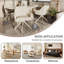 51.5cm H Linen Upholstered Metal Upholstered Back Armchair in Beige-1541961541