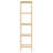 5-Tier Bathroom Standing Shelf, Rattan Shelf, Narrow Shelving Unit, Display Storage Rack Organizer, Freestanding Flower Plant Stand, Multifunctional Bamboo Shelf Ideal for Bathroom, Kitchen, Home, Natural