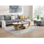 Ensemble de 2 tables basses gigognes, ensemble de tables basses orales et rondes, table industrielle pour le salon