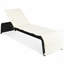 Chaise longue inclinable en rotin