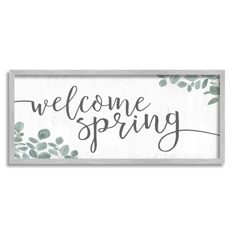 Welcome Welcome, H 10 po x l 24 po x P 1,5 po, Estampe numérique Farmhouse