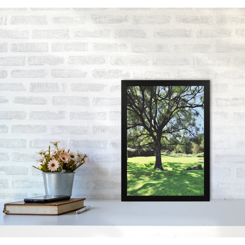 Tree - Print, 46cm H x 34cm W x 3cm D, Black Framed