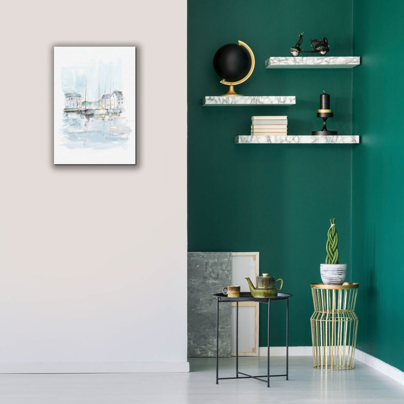 «New England Port II» par Ethan Harper, art mural sur toile, H 26 po x l 18 po x P 0,75 po