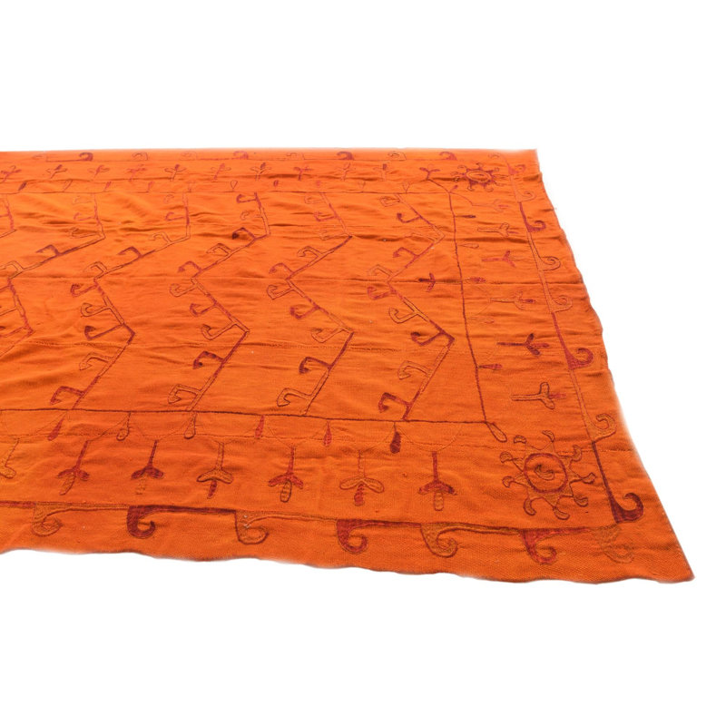Tapis orange Nathanael