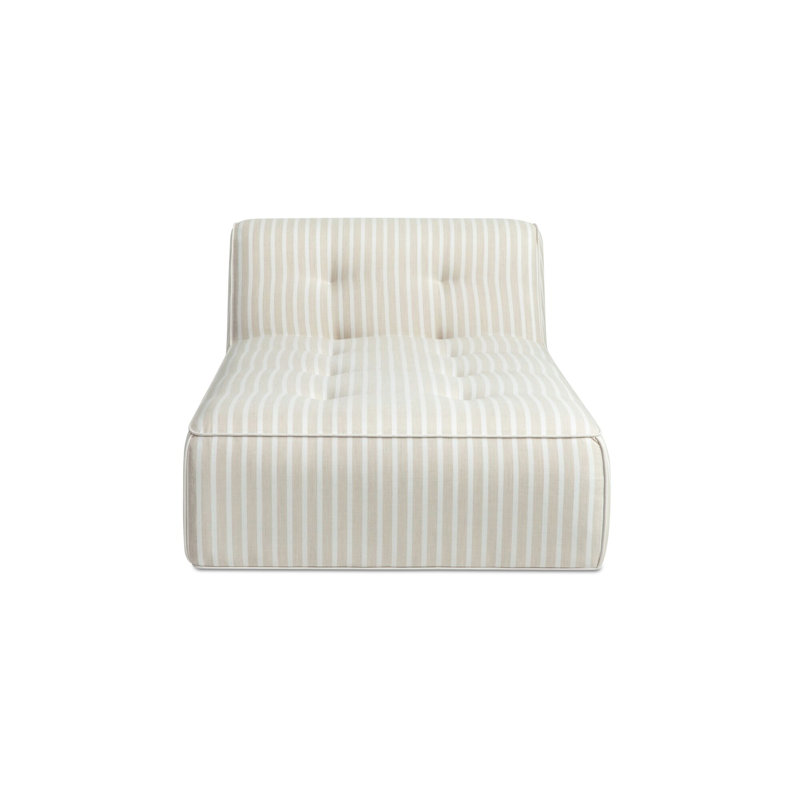 Chaise longue Sunseeker rayée brune, Acrylic, Brown Stripe