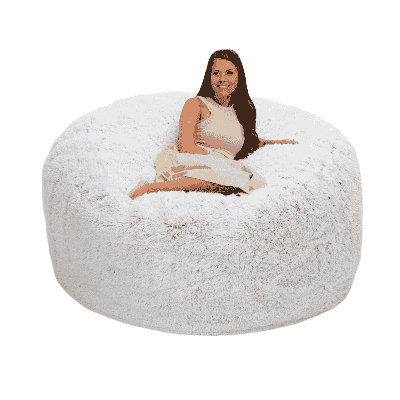  | 6 ft Bean Bag Chair Replacement Cover Only | Removable Washable | Cover Only