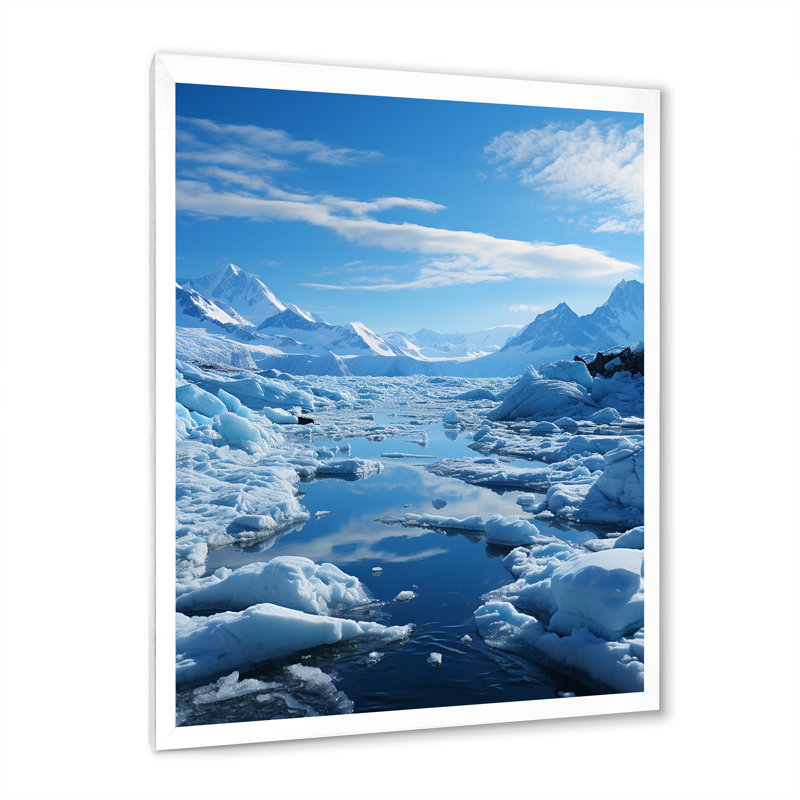 Paysage et nature, impressions sur toile, Cadre photo blanc, H 44 po x l 34 po x P 1,5 po