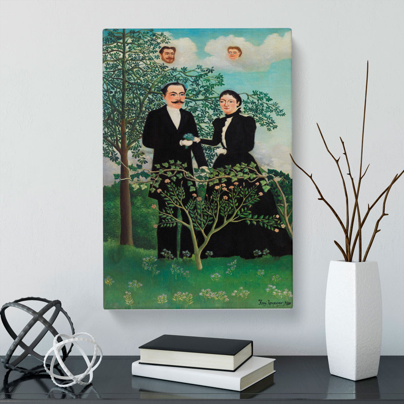 The Past And The Present by Henri Rousseau - Wrapped Canvas Print, 50cm H x 35cm W x 3cm D