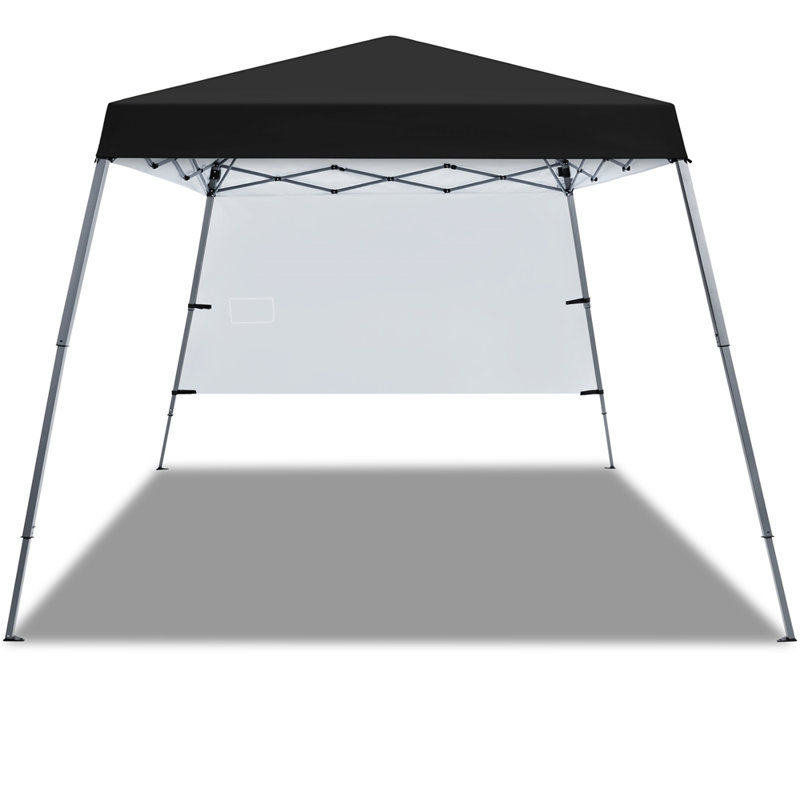 3m x 3m Iron Pop-Up Gazebo, Black
