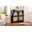 Mid - Century, Black Shoe Cabinet, 4 Flip Drawers, 2 Hooks, Freestanding, Hallway, Ventilated, Odor, , Stable Design Organizer,-28304771