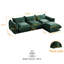 Canapé modulaire rembourré en tissu et chenille 3 places Cath-1220251373-1242461326