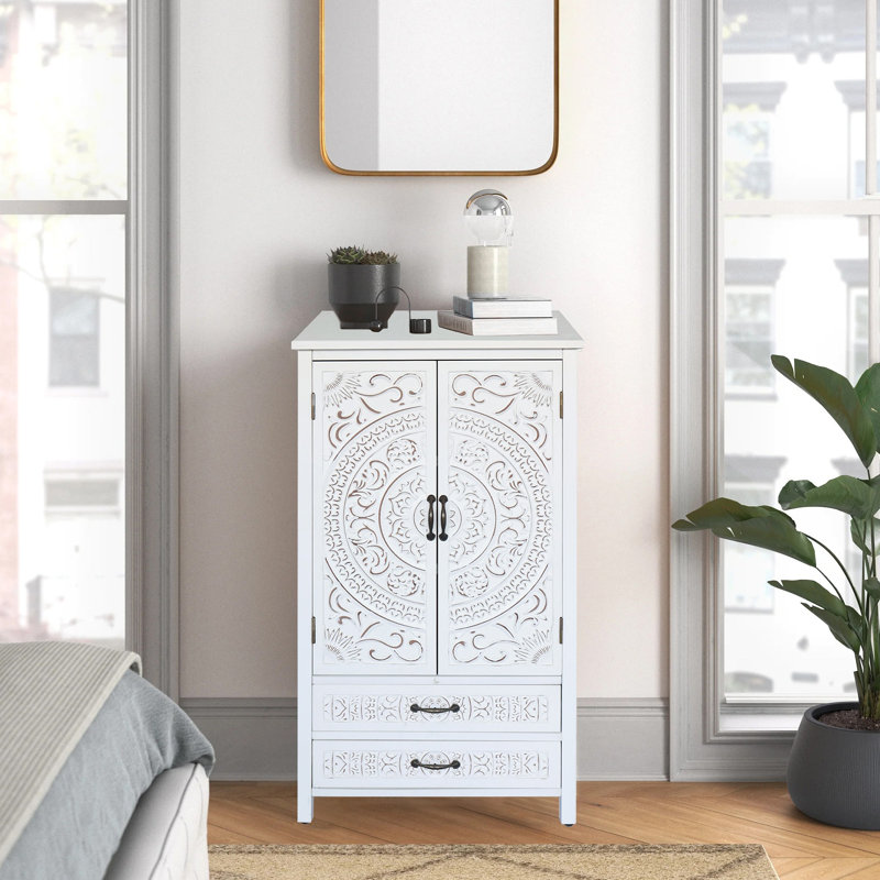 Armoire de rangement blanche Accent