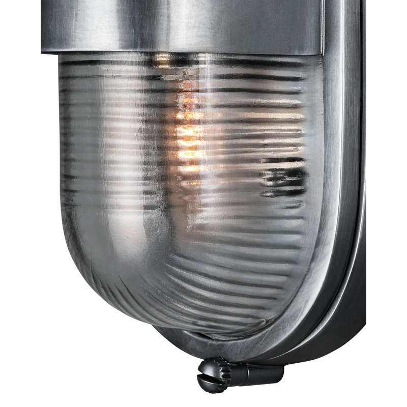 Maritime Outdoor Wall Sconce, Nickel
