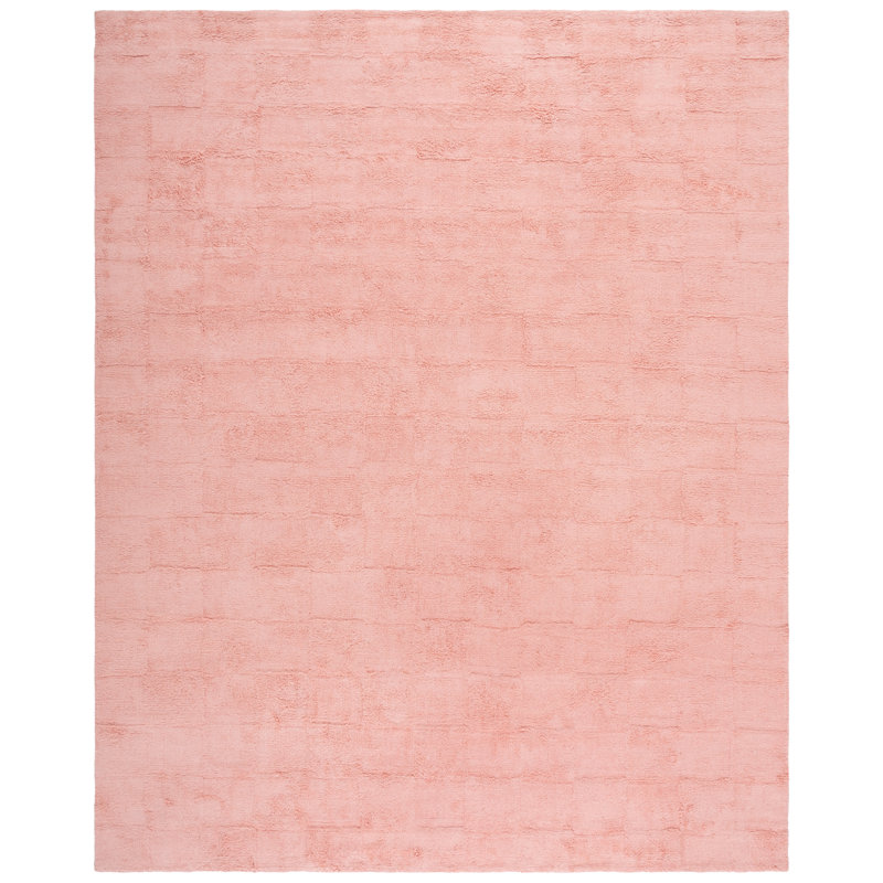 Deondrae Handtufted Recycled Cotton Machine Washable Solid Color Rug, Rectangle 8' x 10'