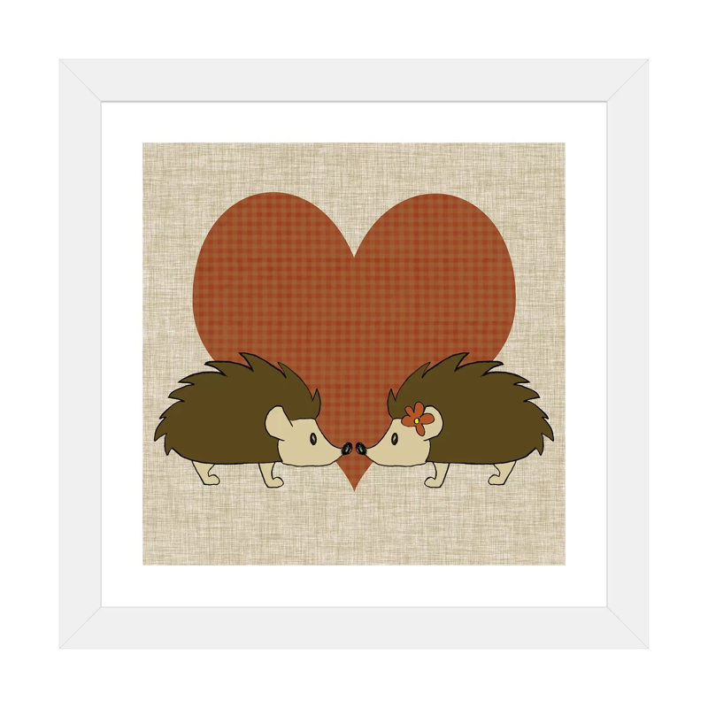 «You & Me III» par Pam Ilosky - impression d'art graphique, H 16 po x l 16 po x p 1 po, Papier encadré blanc, Blanc