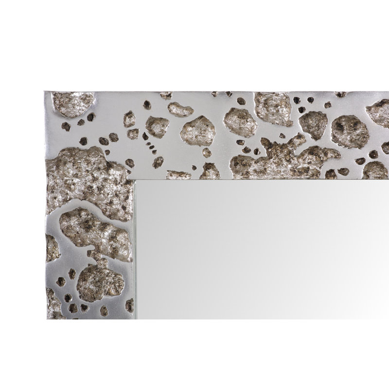 Splotch Beveled Accent Mirror, Silver