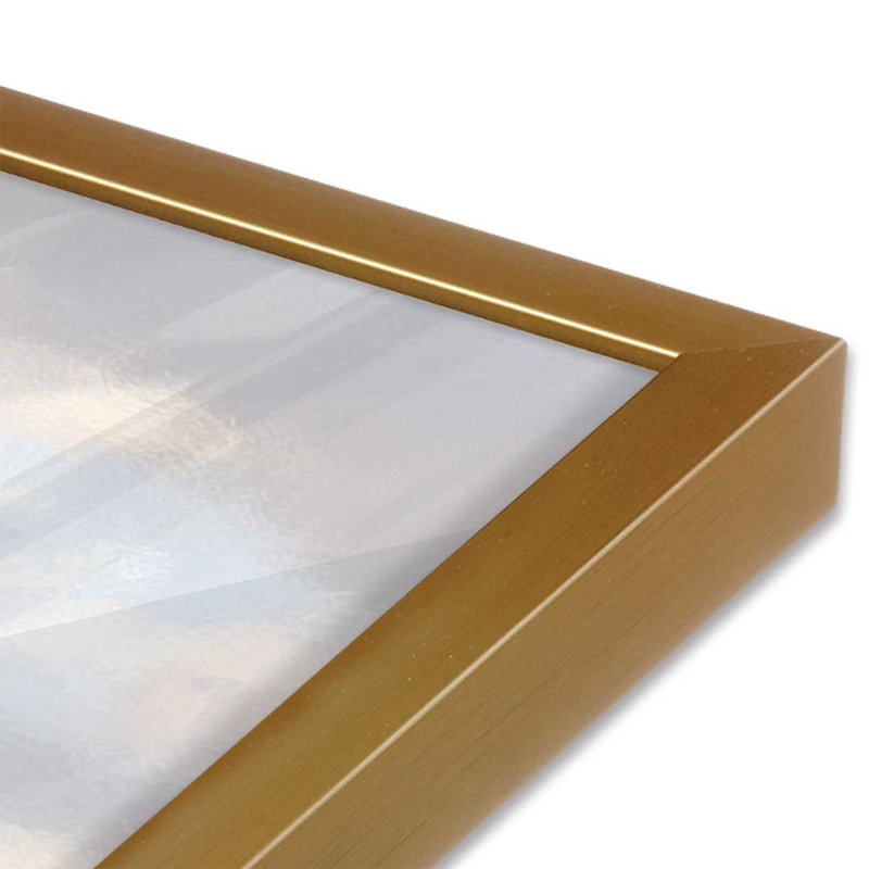 «Sun and Sand» par Lori Deiter, reproduction d'art, L 30 po x H 20 po, Doré, Impression encadrée
