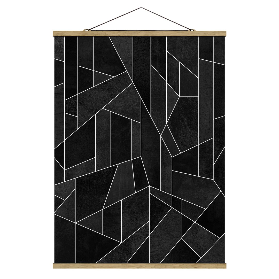 Grafikdruck Black White Geometry von Elisabeth Fredriksson