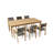 Morones Square 6 - Person 87'' Long Teak Dining Set