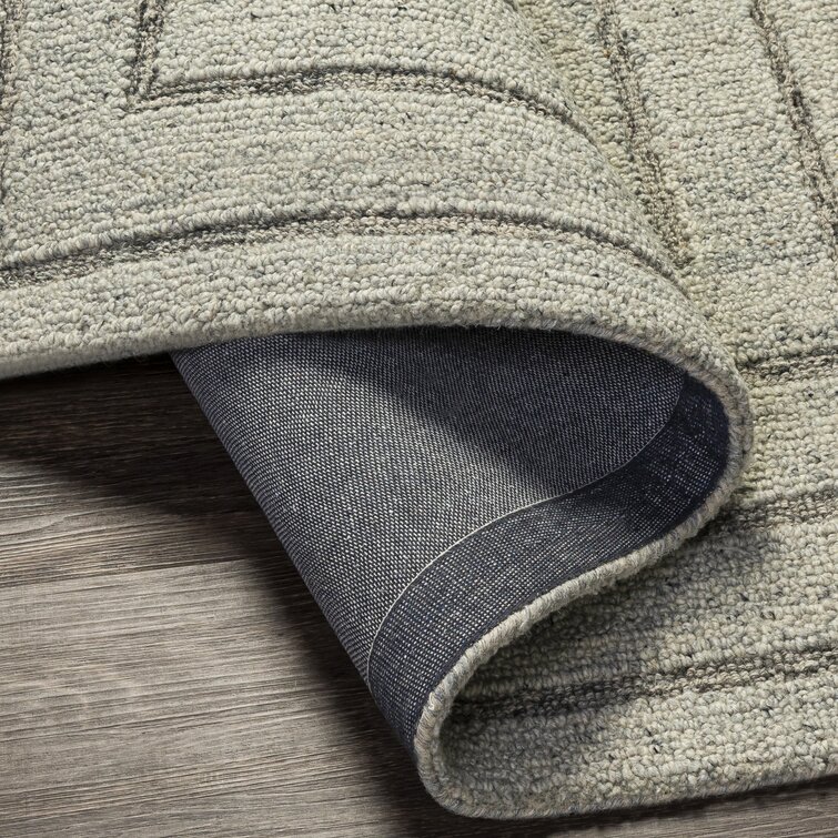 Rafferty Hand Tufted Wool Light Gray/Charcoal Rug & Reviews | Joss & Main