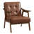 Saddle Brown Faux Leather