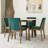 Tollefson 4 - Person Solid Wood Solid Wood Top Four Leg Dining Set-1251308916