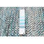 Tapis sarcelle ombre en soie 5 pi 0 po x 7 pi 1 po