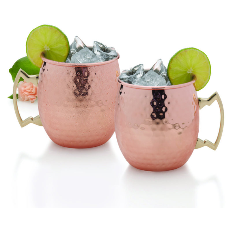 Heureux martelé 18 oz. Mugs Moscow Mule